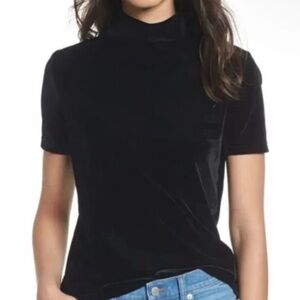 Madewell Mock Velvet Shirt Size XS